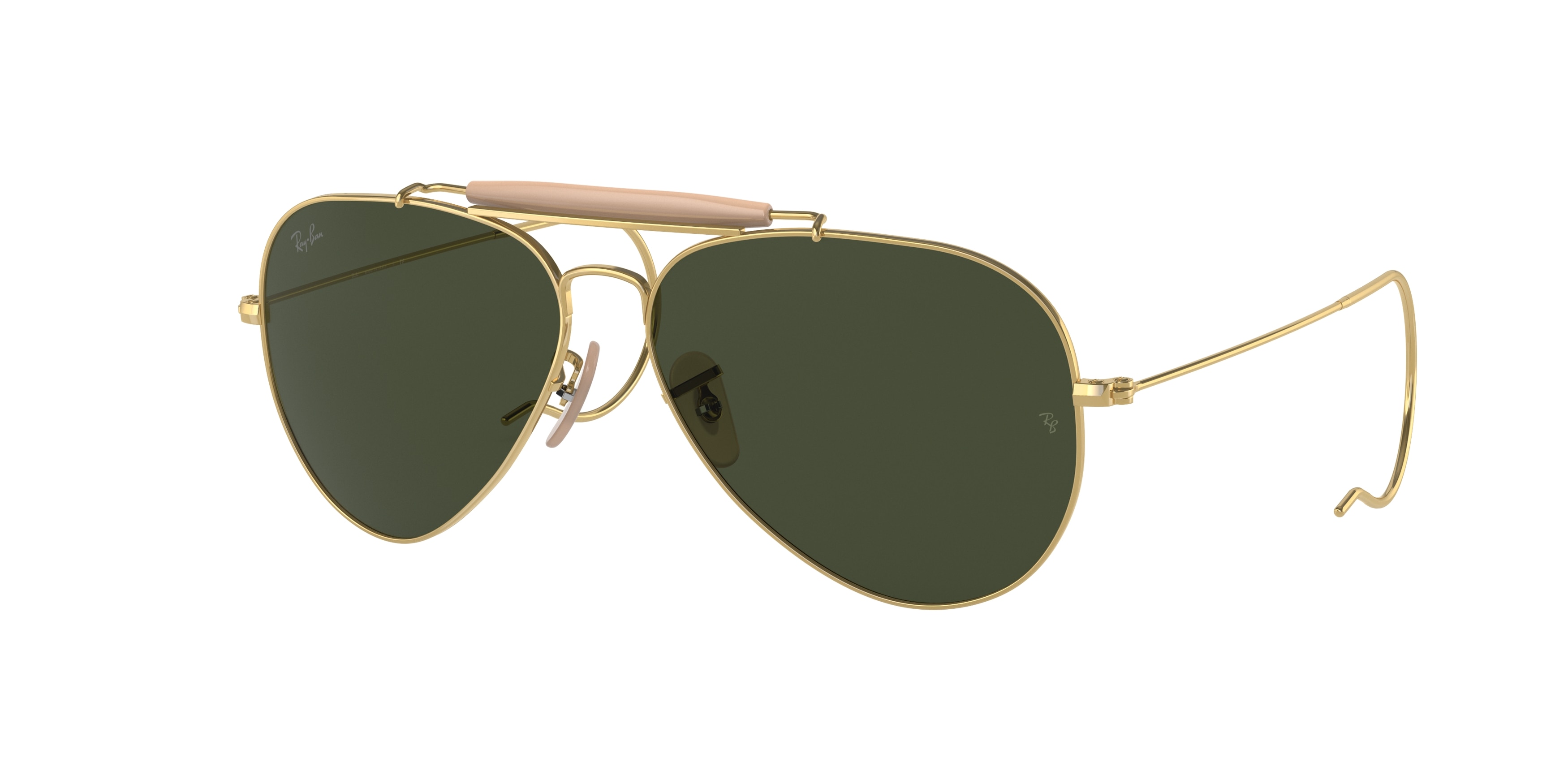 Ray - Ban Unisex RB3030 Outdoorsman I W3402 Aurinkolasit Metalli Kulta G15 LentäJä Normaali-image